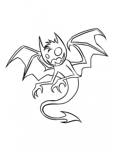 Demons coloring pages