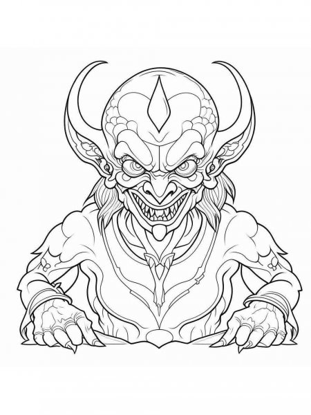 Demons coloring pages