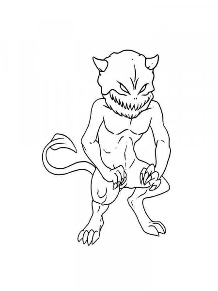 Demons coloring pages