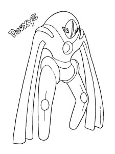 10 Deoxys Pokémon Coloring Page: A Cosmic Adventure for Artists