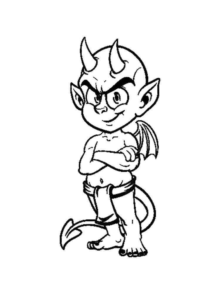 Devil coloring pages. Download and print Devil coloring pages