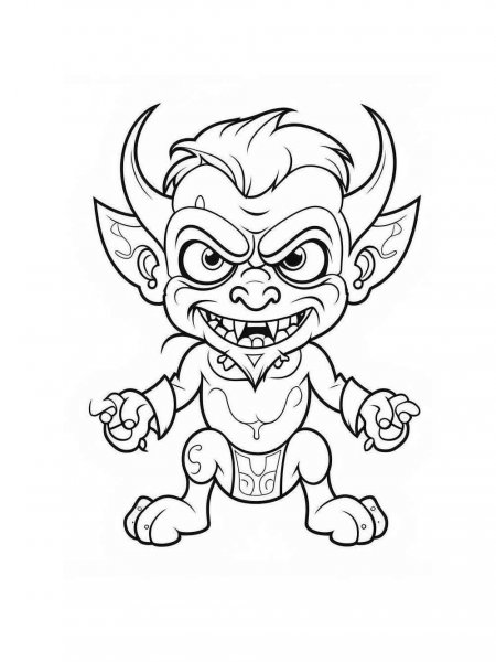 Devil coloring pages