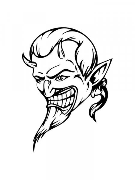 Devil coloring pages