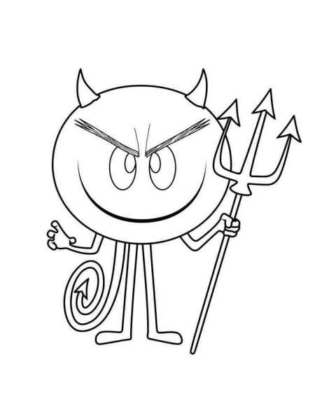 Devil coloring pages