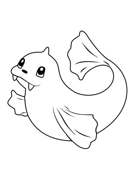 Dewgong Pokemon Coloring Pages Free Printable