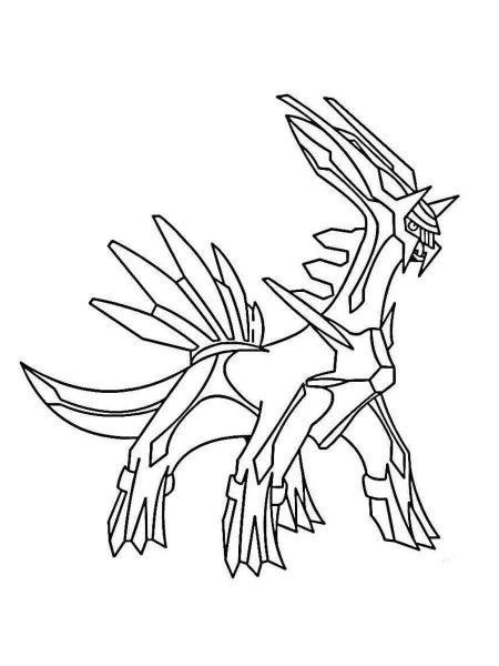 Pokemon Dialga coloring pages - Free Printable