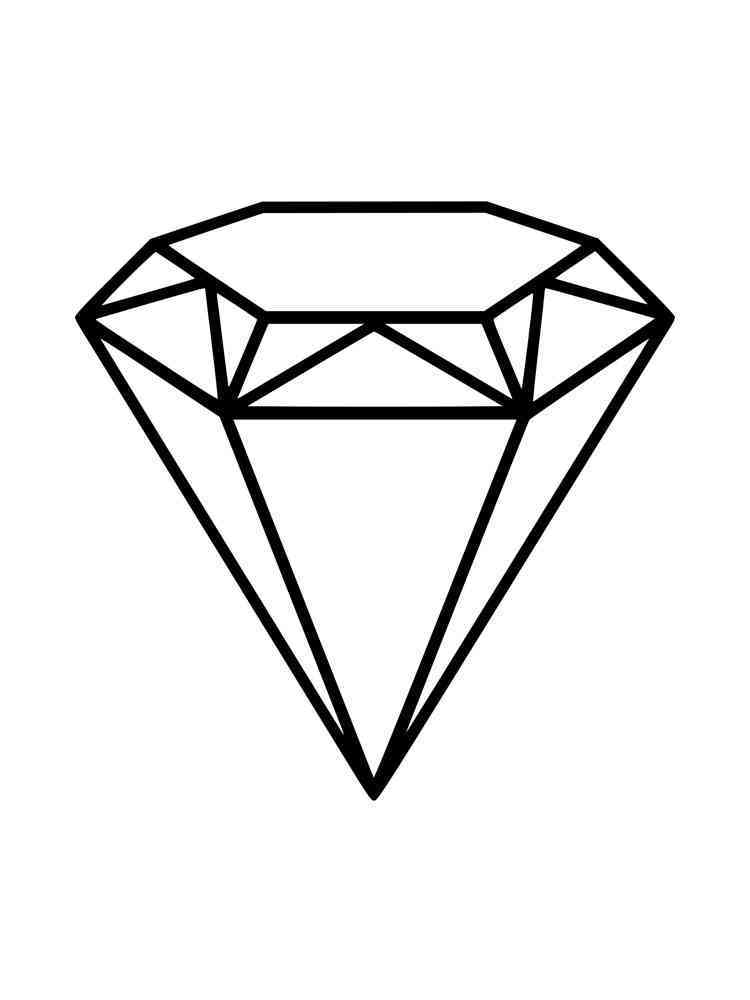 Diamond coloring pages. Free Printable Diamond coloring pages.