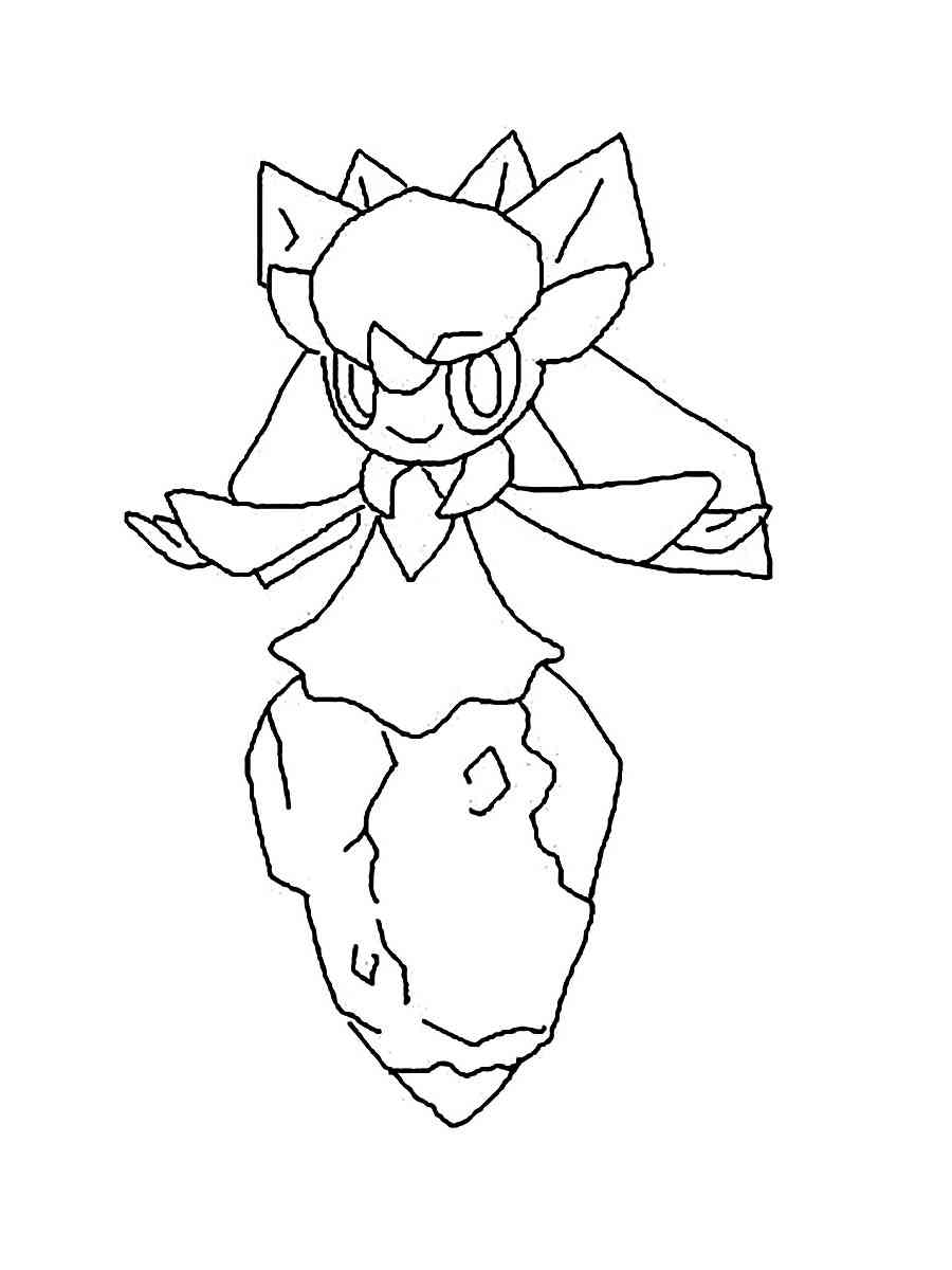 diancie coloring page ideas pokemon