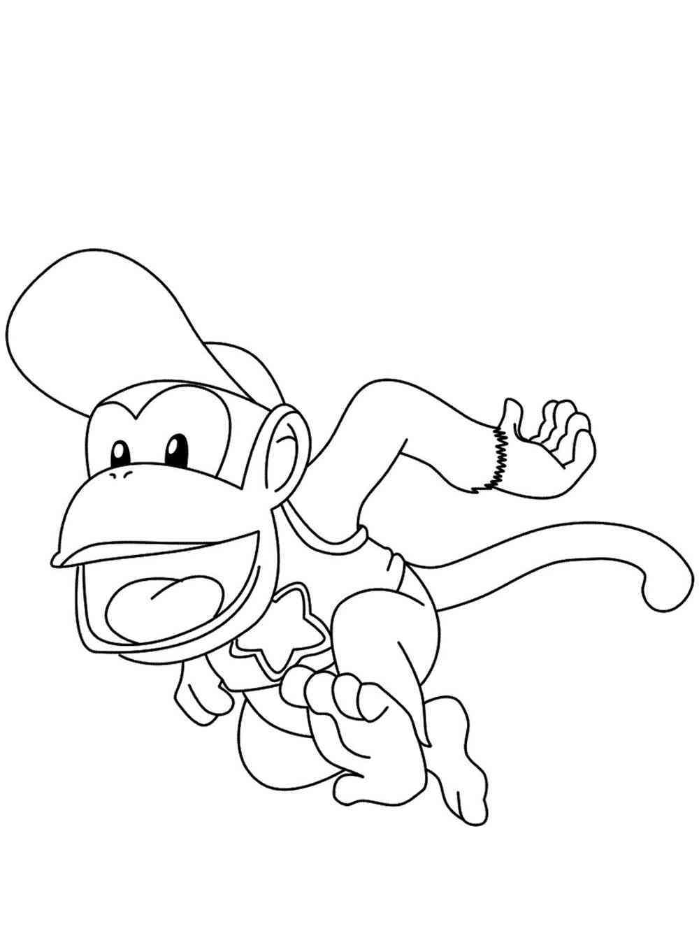 Free Diddy Kong coloring pages. Download and print Diddy Kong ...