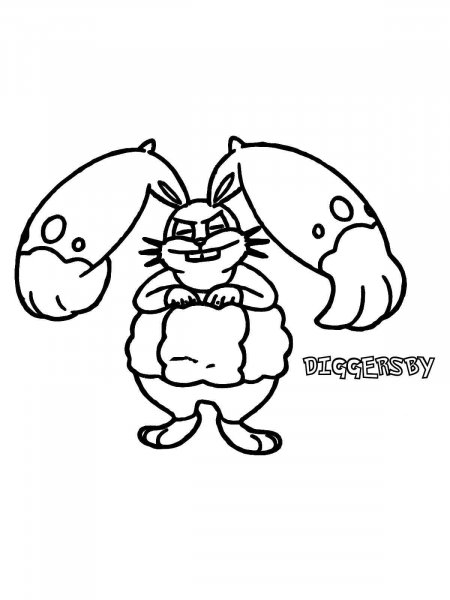 diggersby coloring page png pokemon