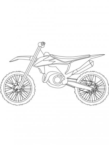 Dirtbike coloring pages - Free Printable