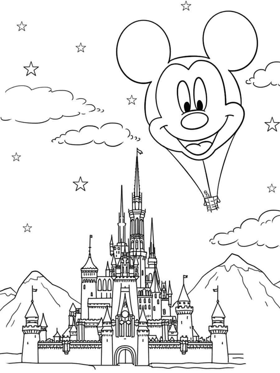 Disneyland Printable Coloring Pages