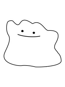 Pokemon Ditto coloring pages - Free Printable