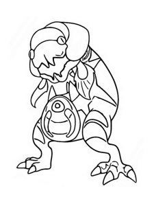 coloring pages of dracovish pokemon