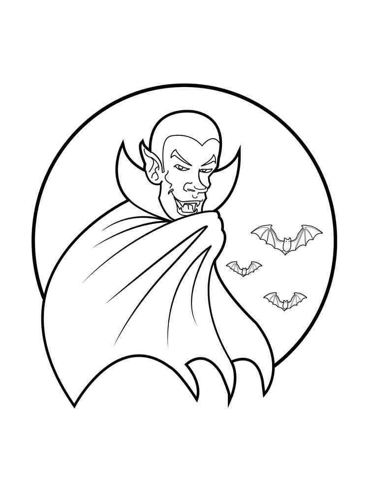Dracula coloring pages