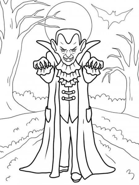 Dracula coloring pages