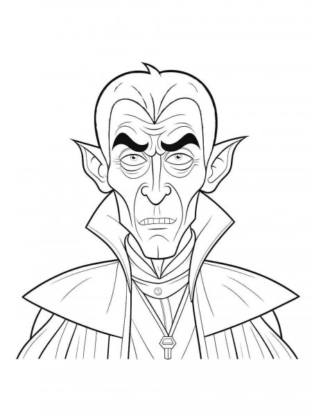 Dracula coloring pages