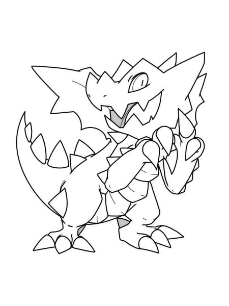 Druddigon Pokemon coloring pages - Free Printable