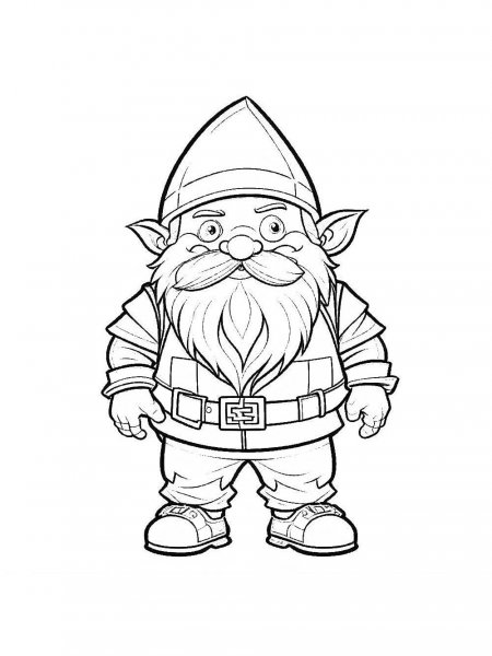 Dwarf coloring pages