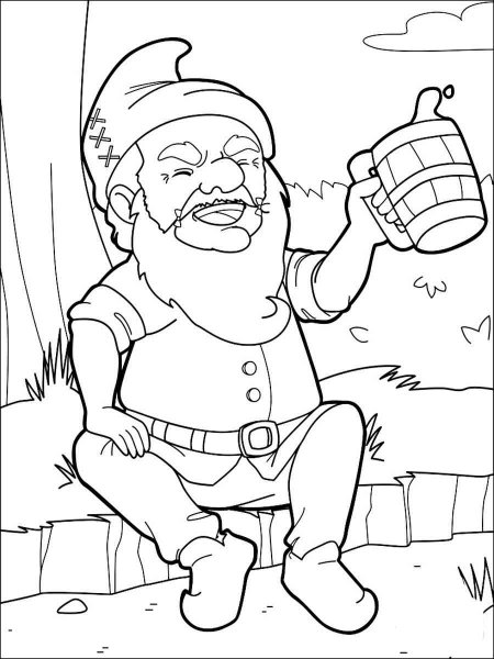 Dwarf coloring pages