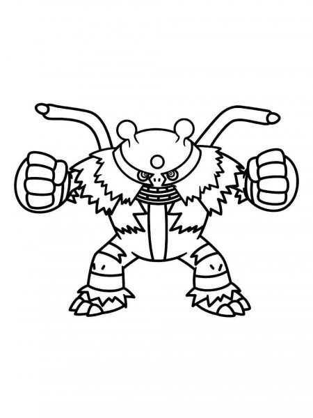 Electivire Pokemon coloring pages - Free Printable