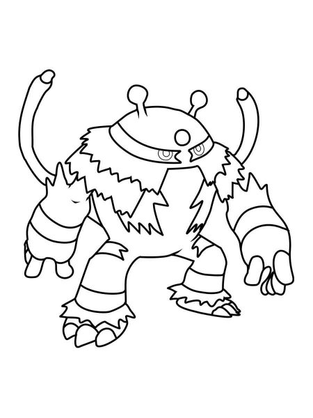 printable coloring pages electivire pokemon