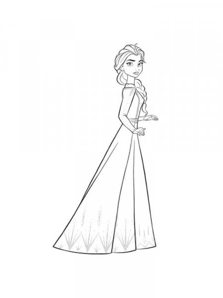 Elsa coloring pages