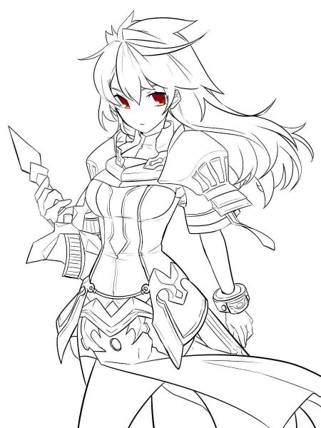 Elsword coloring pages