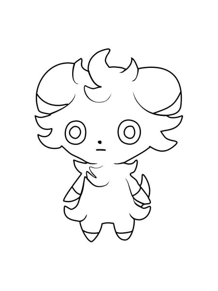 Espurr Pokemon coloring pages - Free Printable