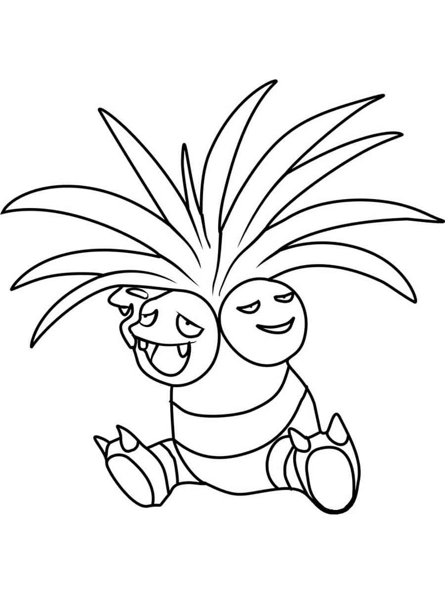 Exeggutor Pokemon Coloring Pages Free Printable