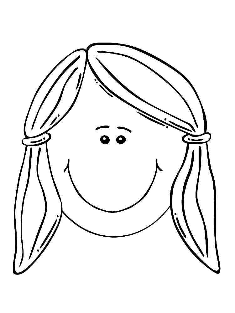 coloring pages of childrens faces