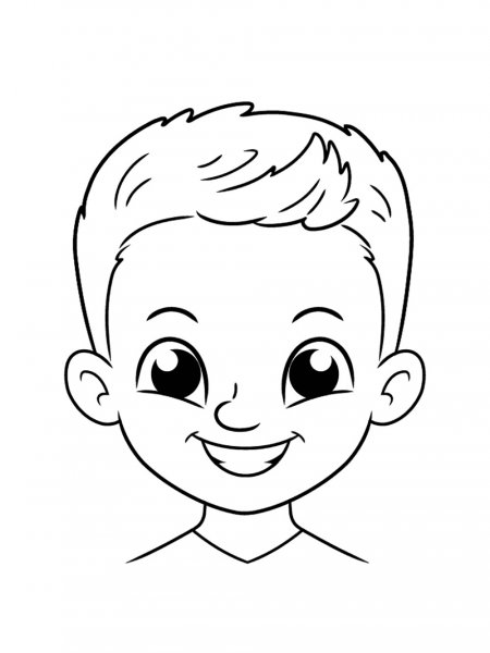 Face coloring pages