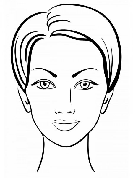 Face coloring pages