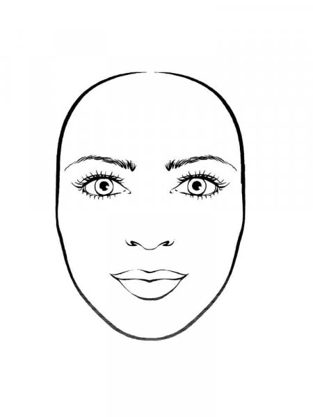 Face coloring pages