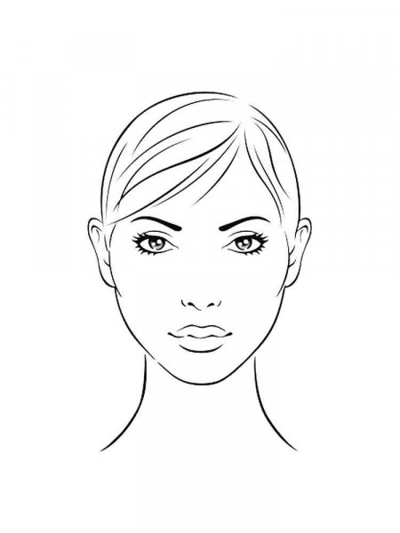 Face coloring pages