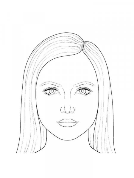 Face coloring pages