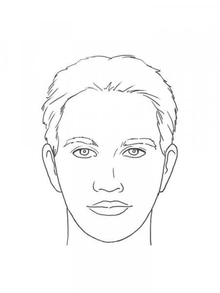 Face coloring pages