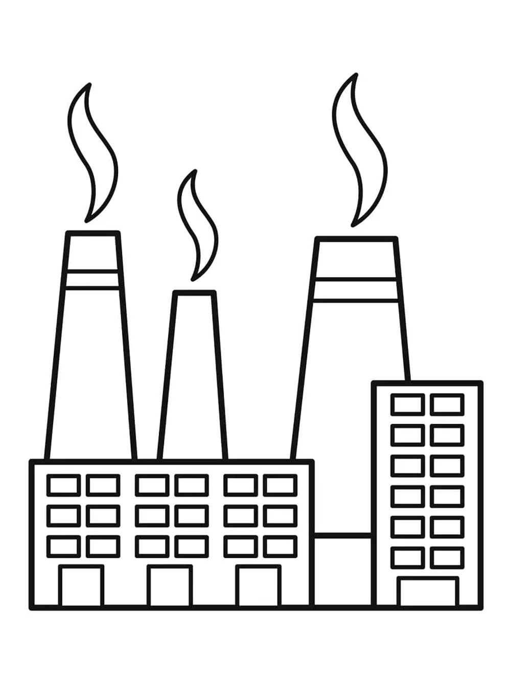 Factory coloring pages