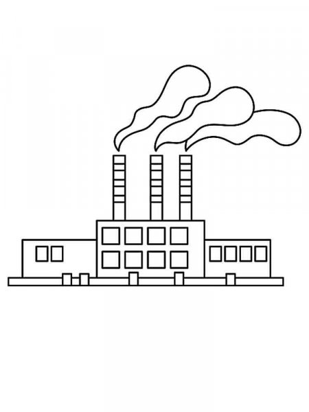 Factory coloring pages