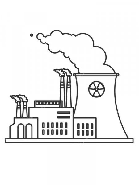 Factory coloring pages