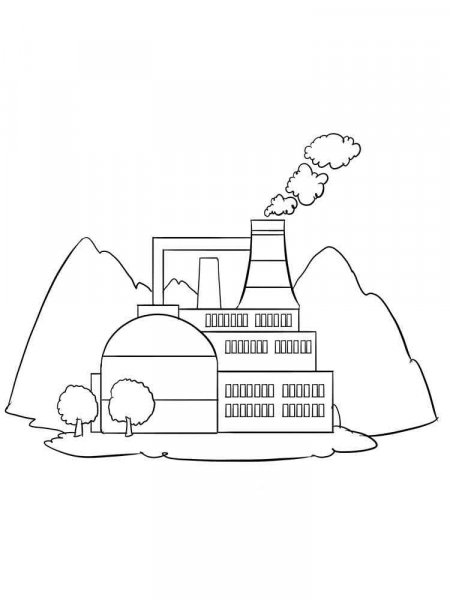 Factory coloring pages