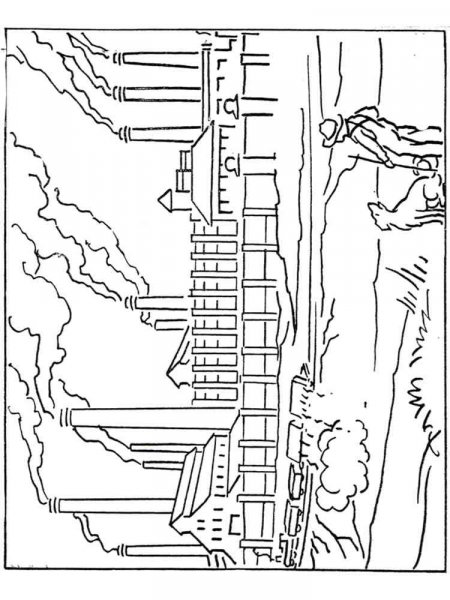 Factory coloring pages