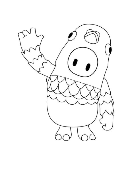 Fall Guys coloring pages