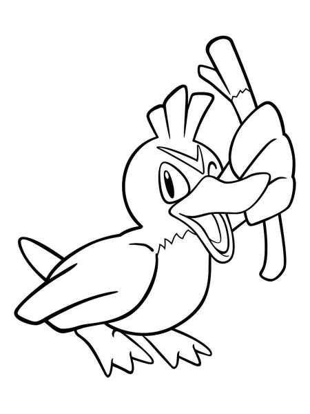 Pokemon Farfetch'd Coloring Pages - Free Printable