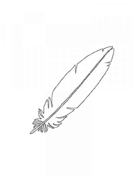 Feathers coloring pages