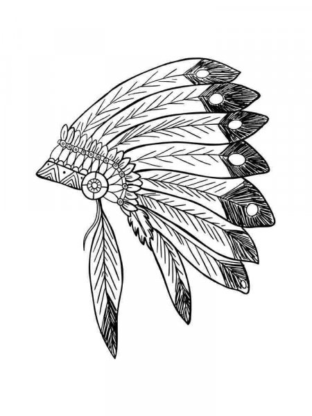 Feathers coloring pages