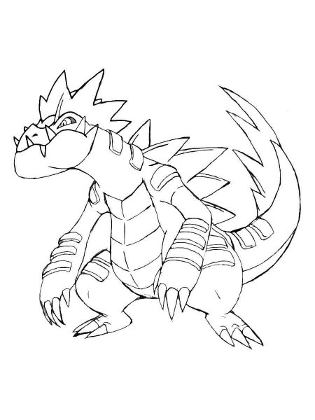 Exploud Feraligatr coloring pages - Free Printable