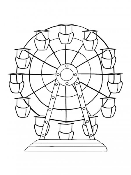 Ferris Wheel coloring pages