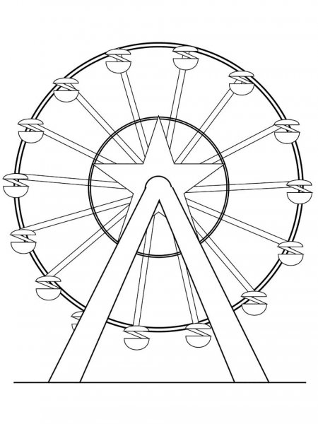 Ferris Wheel coloring pages