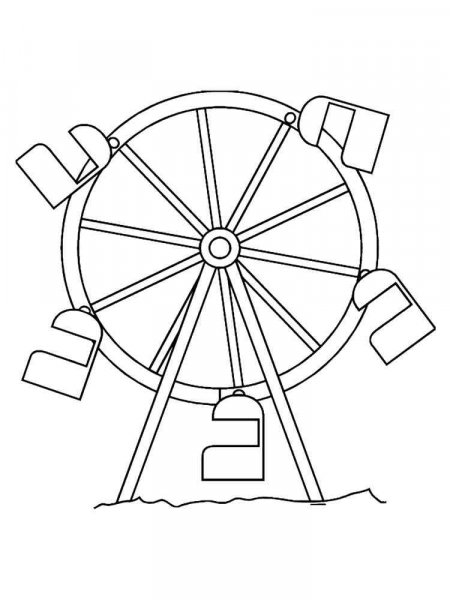 Ferris Wheel coloring pages